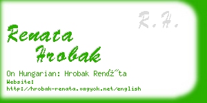 renata hrobak business card